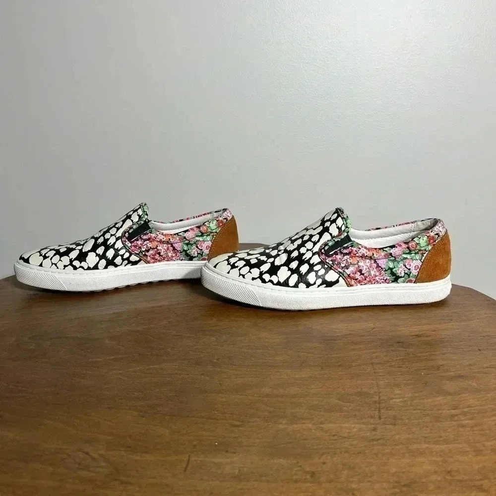 Coach WOMENS FLORAL/ANIMAL SKATE‎ SLIP ON SNEAKERS 5.5 - Women